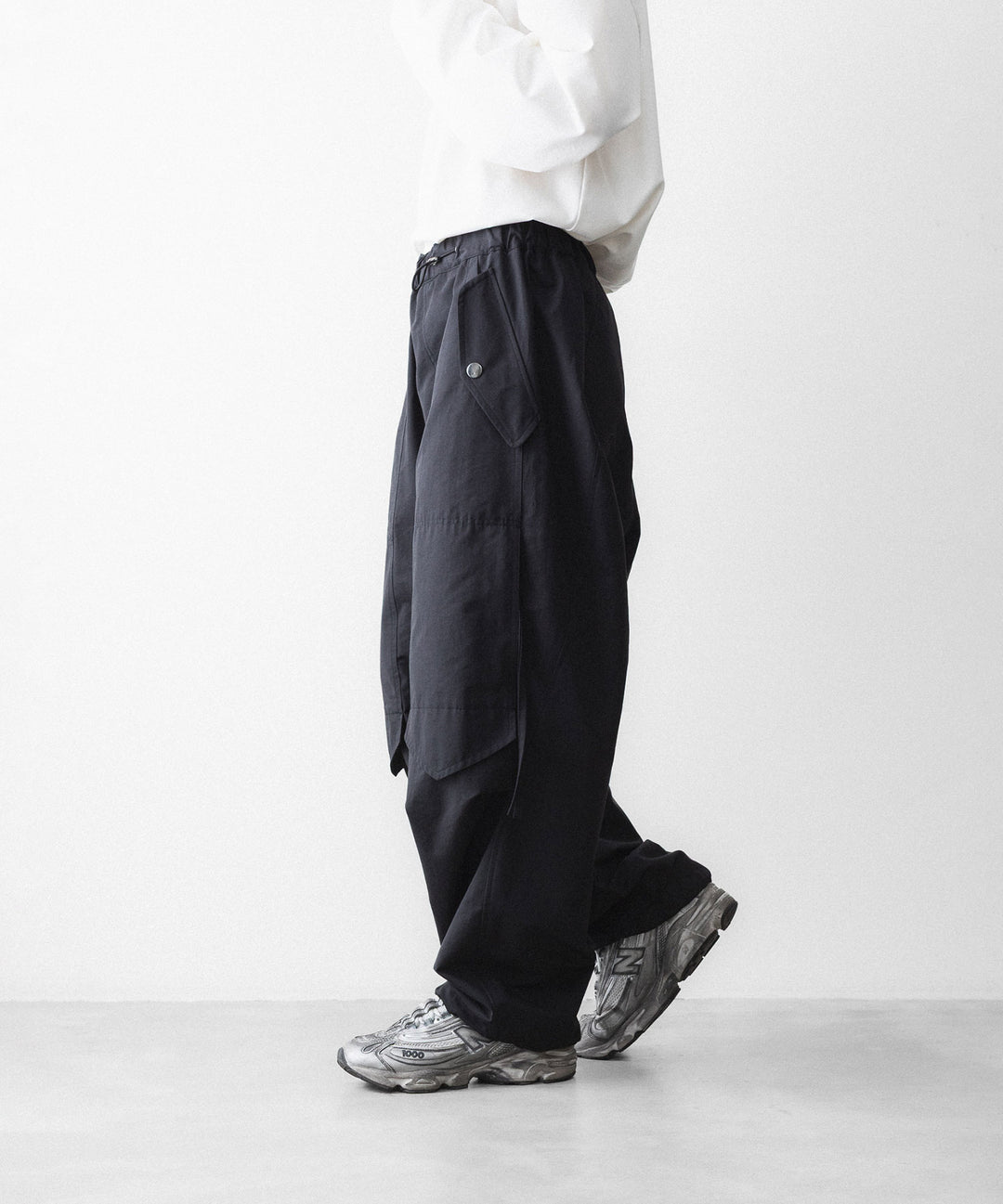 【UJOH】DRAW CORD UTILITY PNT - BLACK