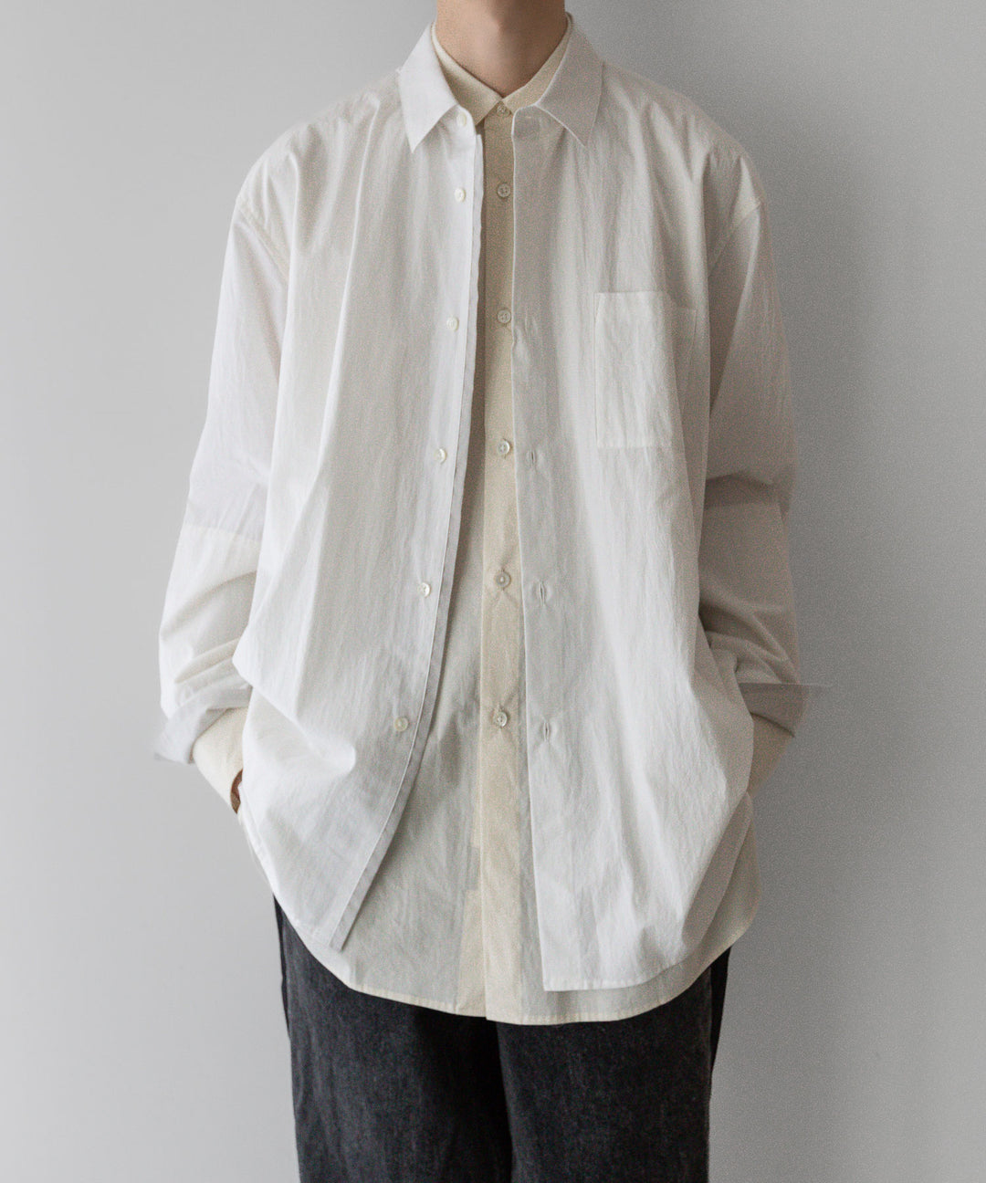 stein(シュタイン)の24SSコレクションOVERSIZED LAYERED SHIRTのOFF