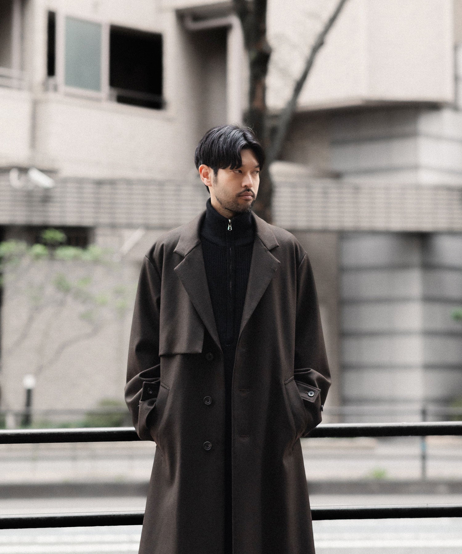 ssstein シュタイン LAY CHESTER COATの GREY BROWN公式通販サイトsession福岡セレクトショップ