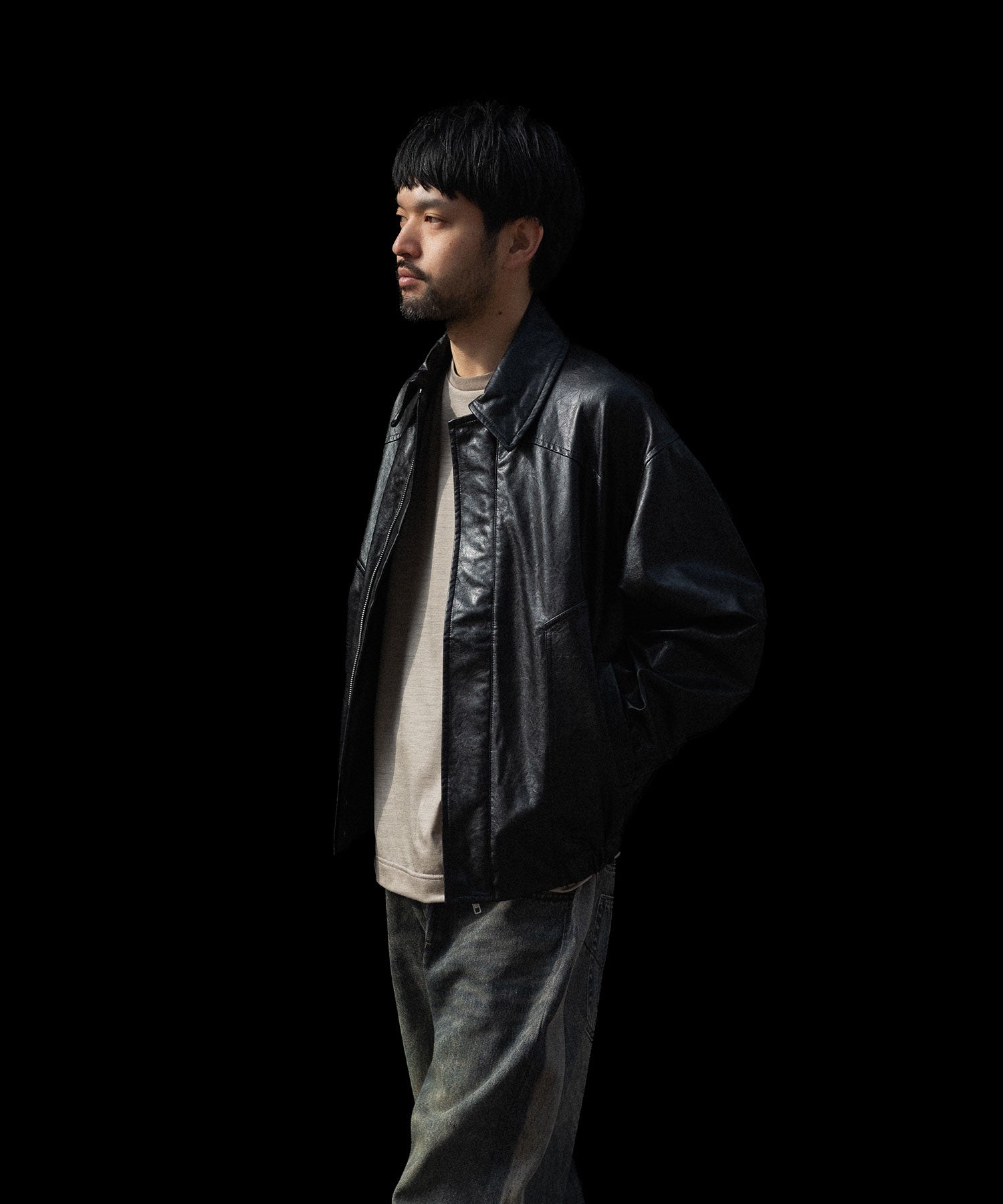 CODA / コーダ】BLACK SYNTHETIC LEATHER CLUB JACKET - BLACK | 公式