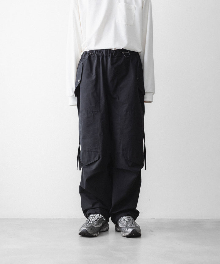 【UJOH】DRAW CORD UTILITY PNT - BLACK