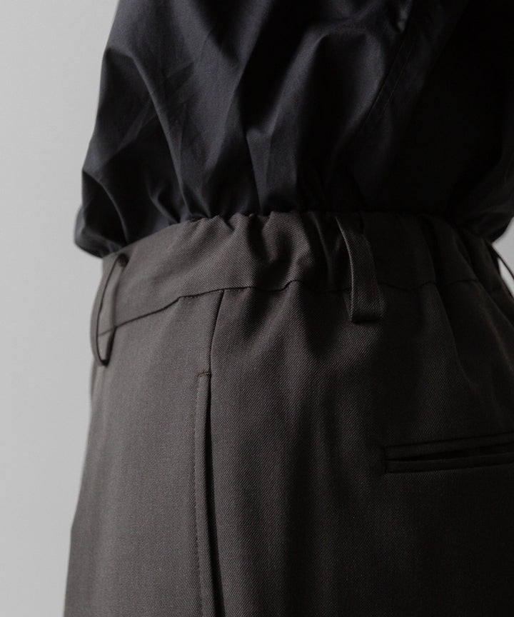 ssstein(シュタイン)の24AWコレクション EASY WIDE TROUSERS (2/72 WOOL GABARDINE) - GREY KHAKI 公式通販サイトsession福岡セレクトショップ