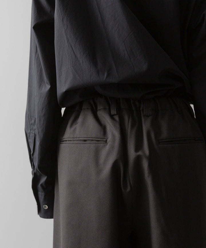 ssstein(シュタイン)の24AWコレクション EASY WIDE TROUSERS (2/72 WOOL GABARDINE) - GREY KHAKI 公式通販サイトsession福岡セレクトショップ