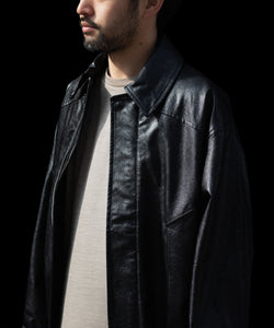CODA / コーダ】BLACK SYNTHETIC LEATHER CLUB JACKET - BLACK | 公式
