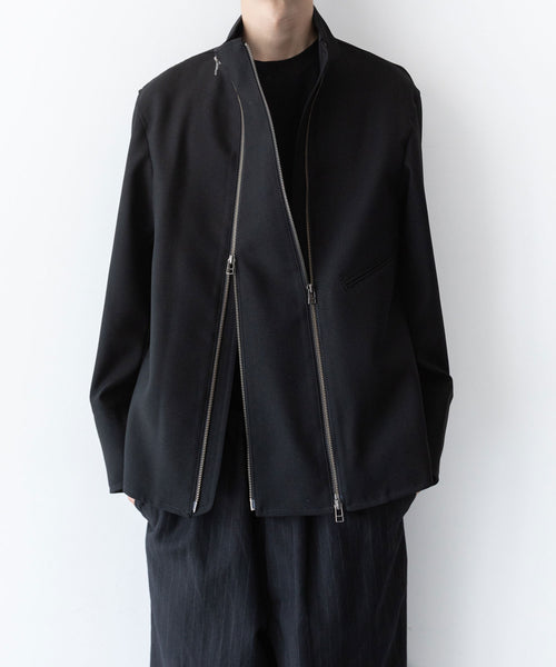 UJOH】W ZIP BLOUSON - BLACK | 公式通販サイト session(セッション)