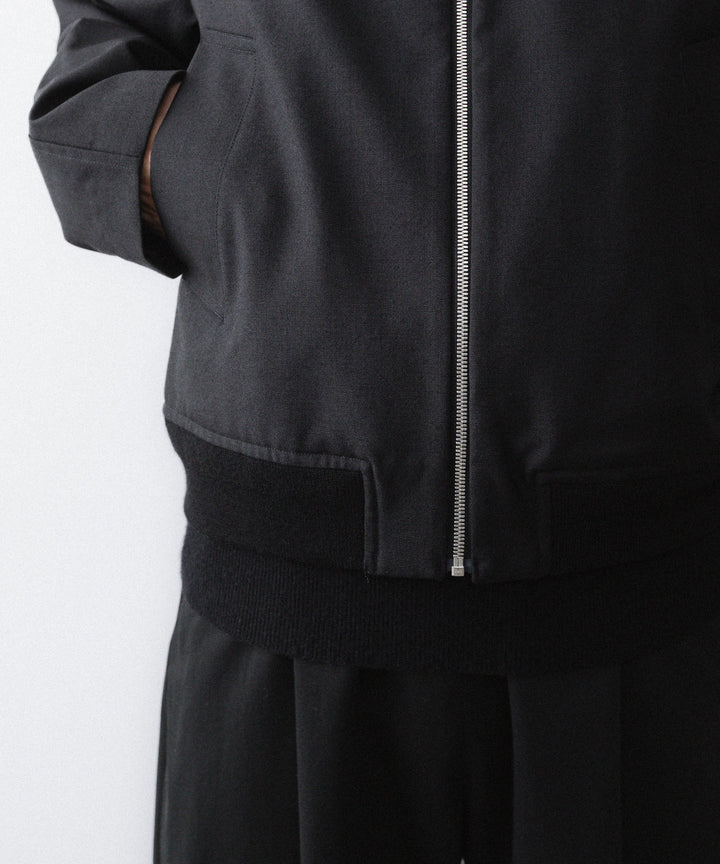 【paratrait】WOOL BLOUSON - BLACK