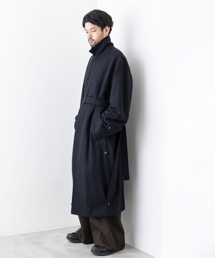 stein(シュタイン)の23AWコレクションOVERSIZED LAYERED SINGLE COATのDARK NAVY sessionセッション福岡セレクトショップ 公式通販サイト