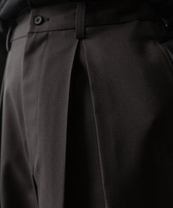 ssstein(シュタイン)の24AWコレクション EASY WIDE TROUSERS (2/72 WOOL GABARDINE) - GREY KHAKI 公式通販サイトsession福岡セレクトショップ