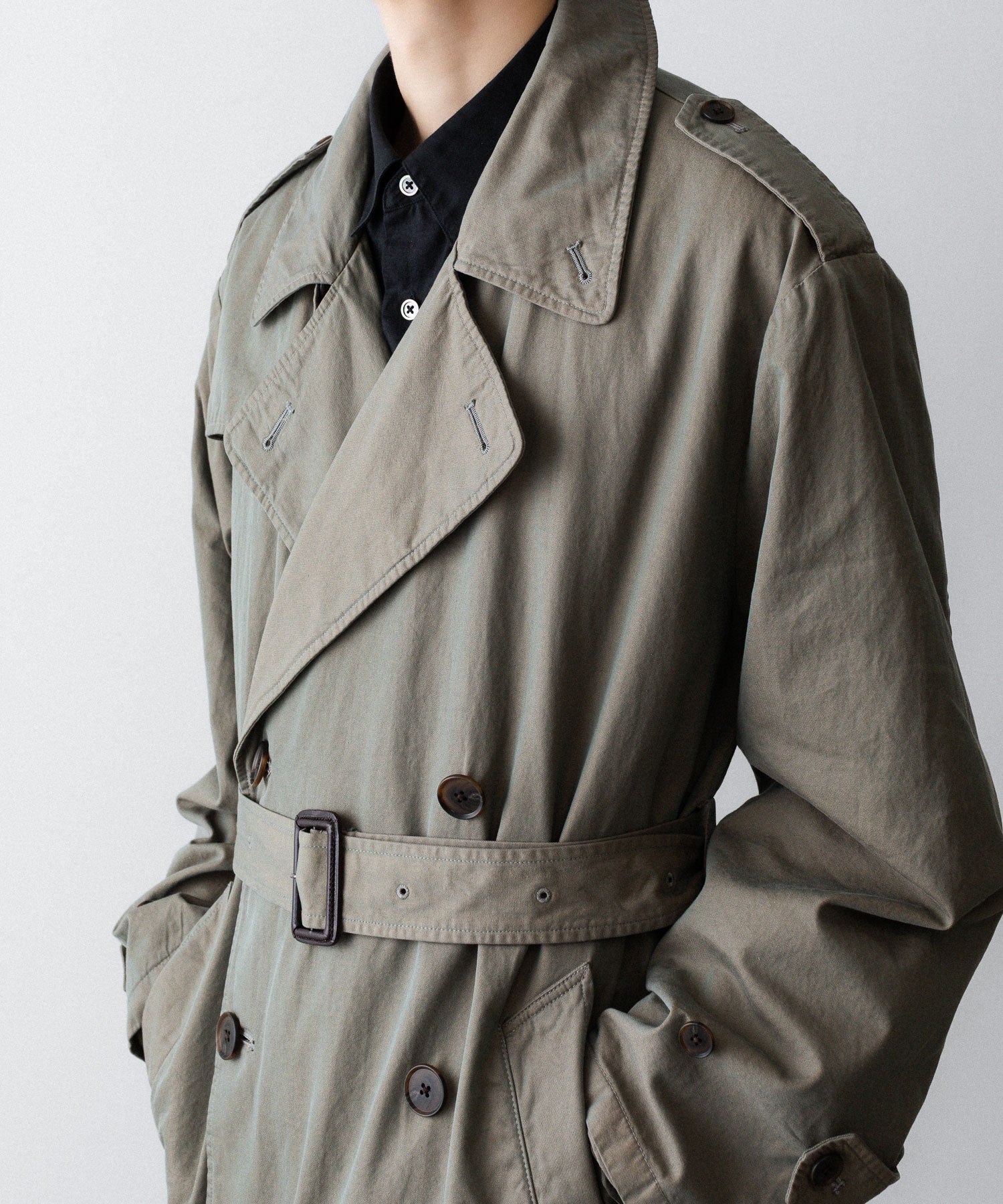 ssstein / シュタイン】VINTAGE TRENCH COAT - KHAKI BEIGE | 公式通販