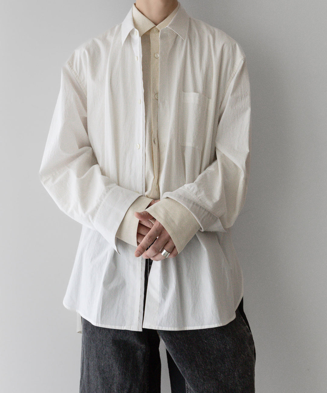 stein(シュタイン)の24SSコレクションOVERSIZED LAYERED SHIRTのOFF