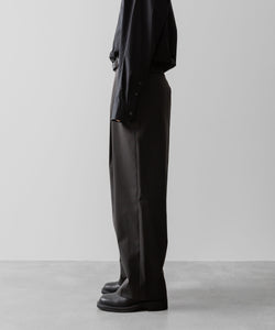 ssstein(シュタイン)の24AWコレクション EASY WIDE TROUSERS (2/72 WOOL GABARDINE) - GREY KHAKI 公式通販サイトsession福岡セレクトショップ