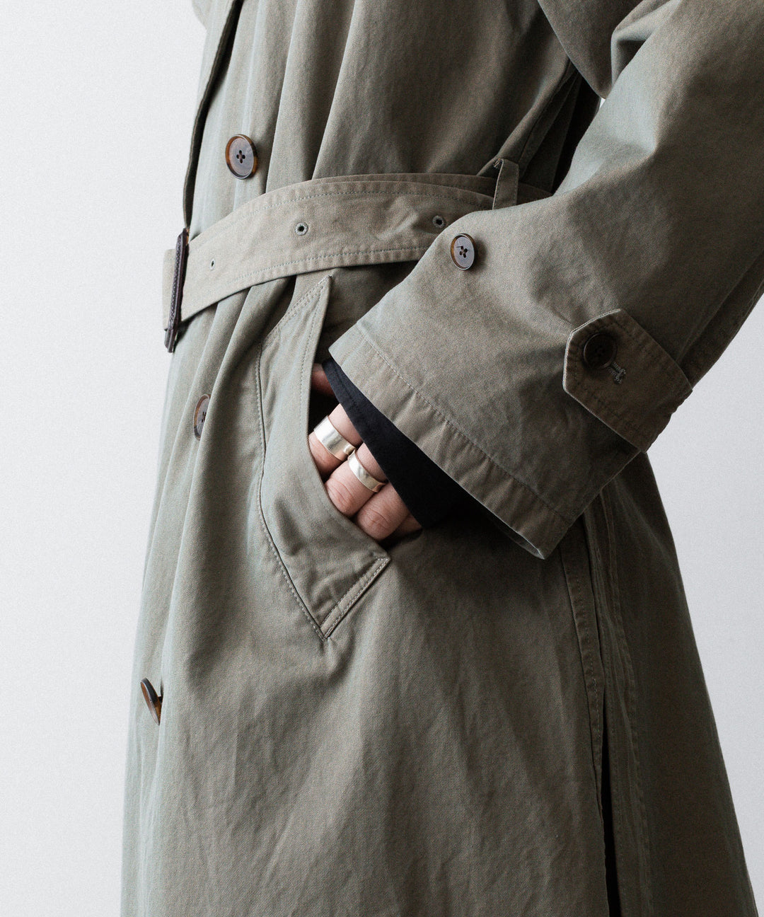 ssstein(シュタイン)のVINTAGE TRENCH COAT - KHAKI BEIGEの公式通販サイトsession福岡セレクトショップ