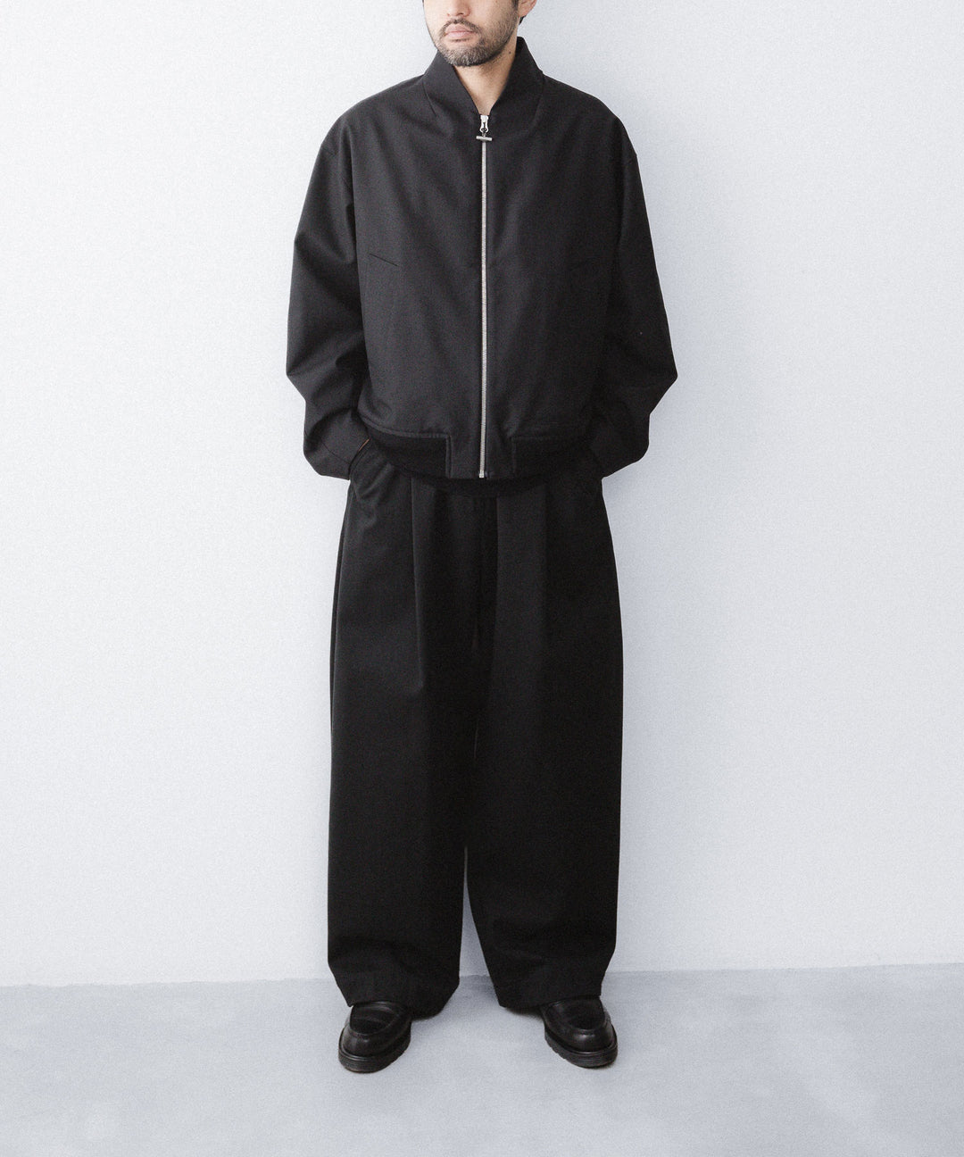 【paratrait】WOOL BLOUSON - BLACK