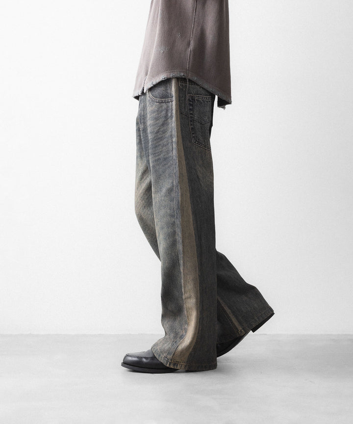 CODA -コーダのGREY ACID WASH DUAL EXPOSURE BREAK CUT FLARED JEANSのGREY ACID WASH公式通販サイトsession福岡セレクトショップ