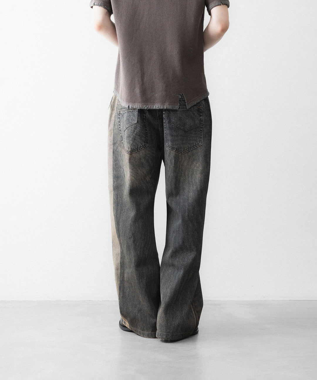 CODA -コーダのGREY ACID WASH DUAL EXPOSURE BREAK CUT FLARED JEANSのGREY ACID WASH公式通販サイトsession福岡セレクトショップ