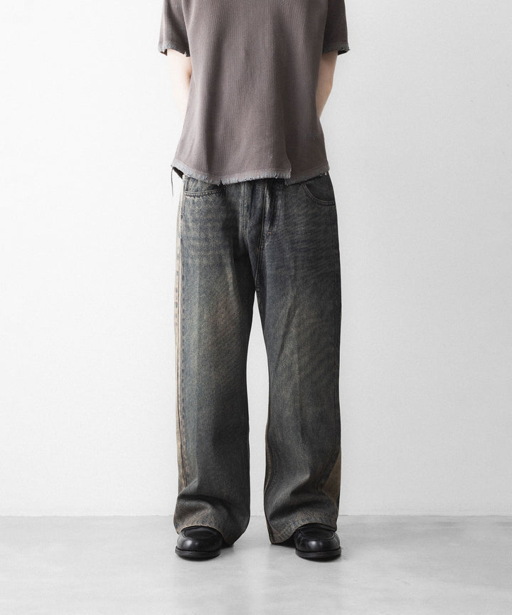 CODA -コーダのGREY ACID WASH DUAL EXPOSURE BREAK CUT FLARED JEANSのGREY ACID WASH公式通販サイトsession福岡セレクトショップ