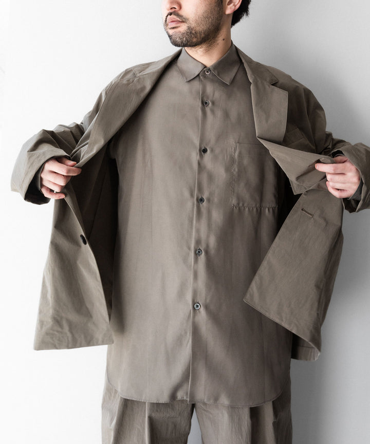 ssstein(シュタイン)のCUPRO TWILL OVERSIZED LS SHIRT - TAUPEの公式通販サイトsession福岡セレクトショップ