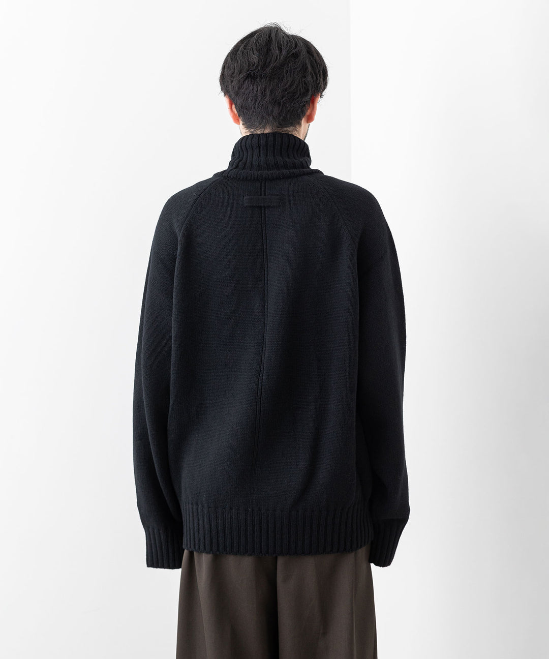 stein(シュタイン)の23AWコレクションEX FINE LAMBS LOOSE HIGH NECK KNIT LSのBLACK sessionセッション福岡セレクトショップ 公式通販サイト