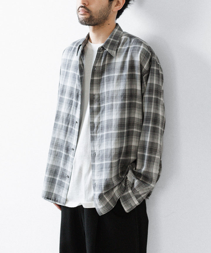 paratrait パラトレイトのCHECK LS SHIRTのBLACK 公式通販サイトsession福岡セレクトショップ