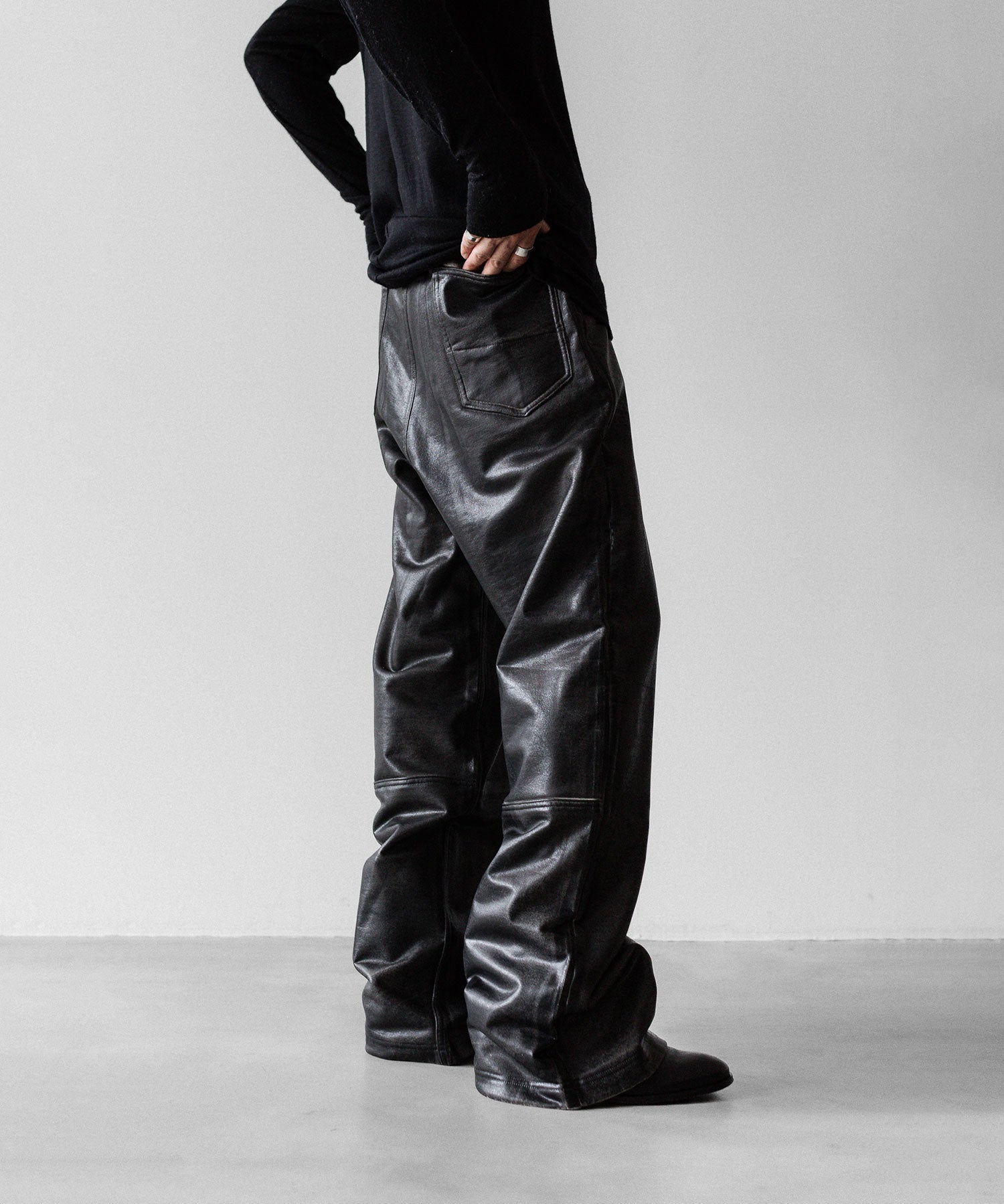 SUBLATIONS サブレーションズのCRACKING COATED WIDE PANTSのWHITE BASE 公式通販サイトsession福岡セレクトショップ