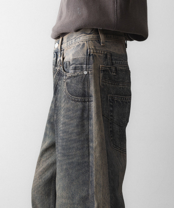 CODA -コーダのGREY ACID WASH DUAL EXPOSURE BREAK CUT FLARED JEANSのGREY ACID WASH公式通販サイトsession福岡セレクトショップ
