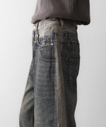 画像をギャラリービューアに読み込む, CODA -コーダのGREY ACID WASH DUAL EXPOSURE BREAK CUT FLARED JEANSのGREY ACID WASH公式通販サイトsession福岡セレクトショップ
