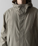 画像をギャラリービューアに読み込む, ssstein(シュタイン)の24AWコレクション NYLON TWILL HOODED ZIP UP JACKET - BEIGE 公式通販サイトsession福岡セレクトショップ
