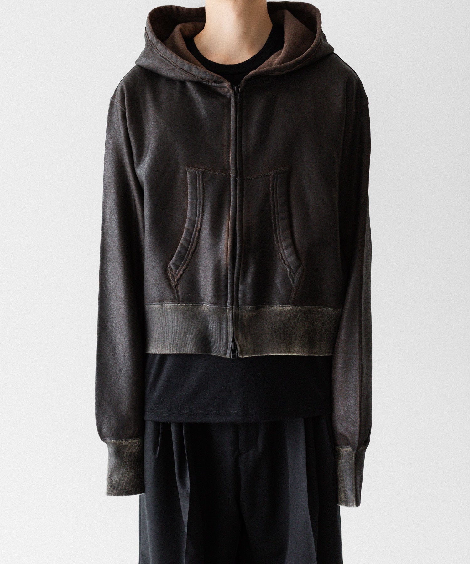 SUBLATIONS サブレーションズのCRACKING COATED PARKAのBROWN BASE 公式通販サイトsession福岡セレクトショップ