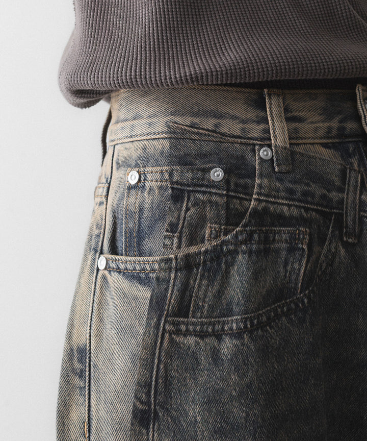 CODA -コーダのGREY ACID WASH DUAL EXPOSURE BREAK CUT FLARED JEANSのGREY ACID WASH公式通販サイトsession福岡セレクトショップ