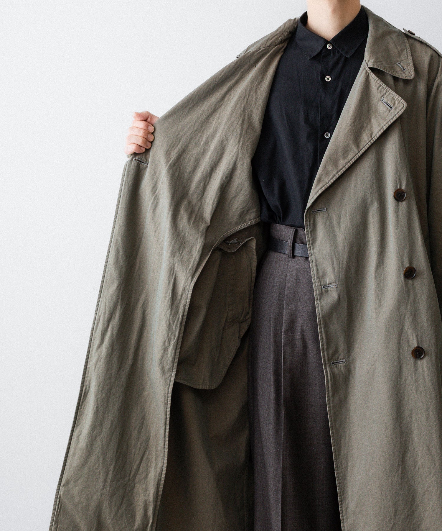 ssstein / シュタイン】VINTAGE TRENCH COAT - KHAKI BEIGE | 公式通販