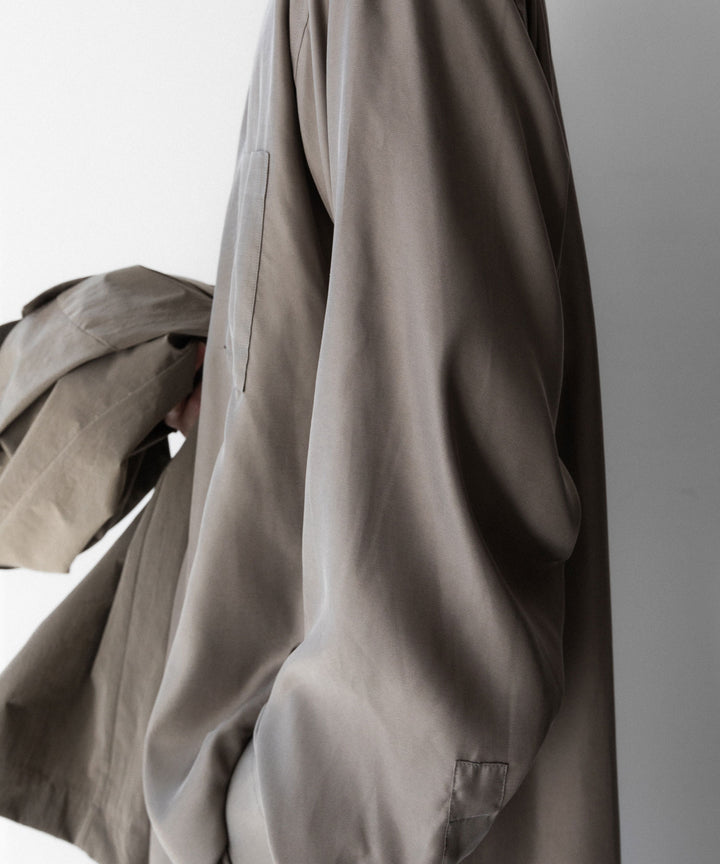 ssstein(シュタイン)のCUPRO TWILL OVERSIZED LS SHIRT - TAUPEの公式通販サイトsession福岡セレクトショップ