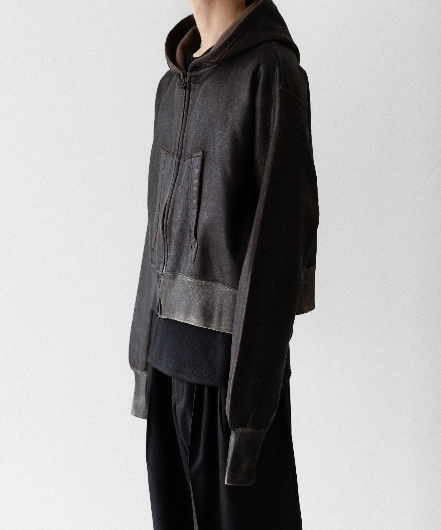 SUBLATIONS サブレーションズのCRACKING COATED PARKAのBROWN BASE 公式通販サイトsession福岡セレクトショップ