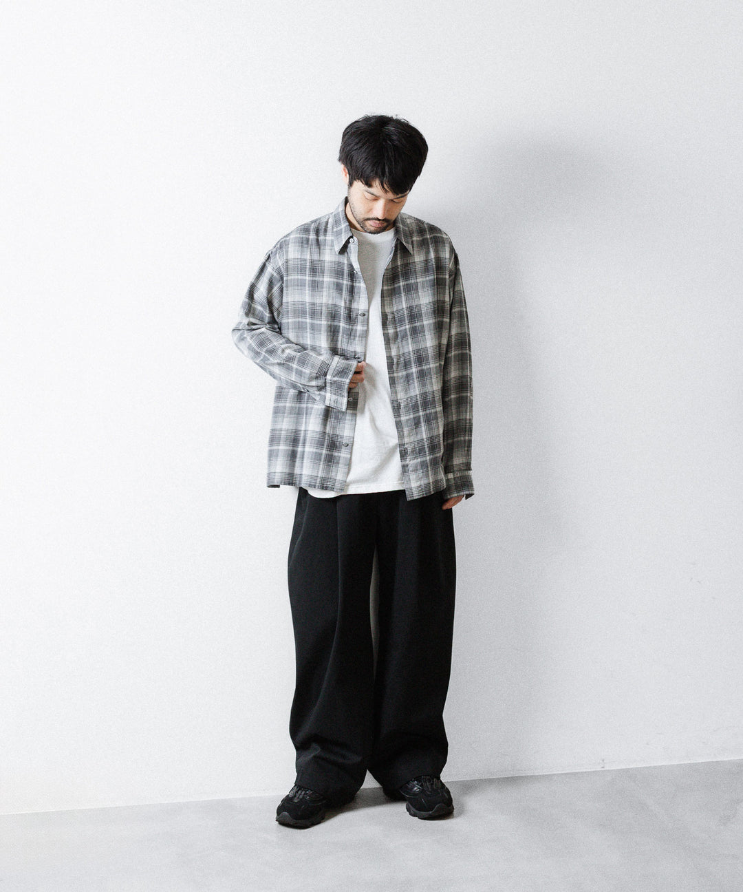 paratrait パラトレイトのCHECK LS SHIRTのBLACK 公式通販サイトsession福岡セレクトショップ