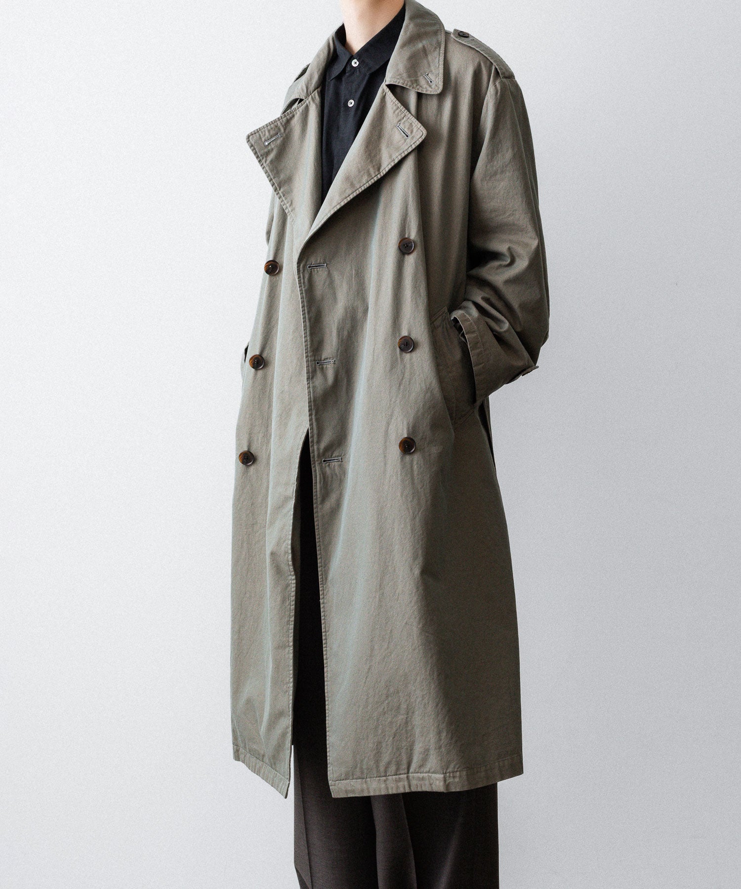 ssstein / シュタイン】VINTAGE TRENCH COAT - KHAKI BEIGE | 公式通販