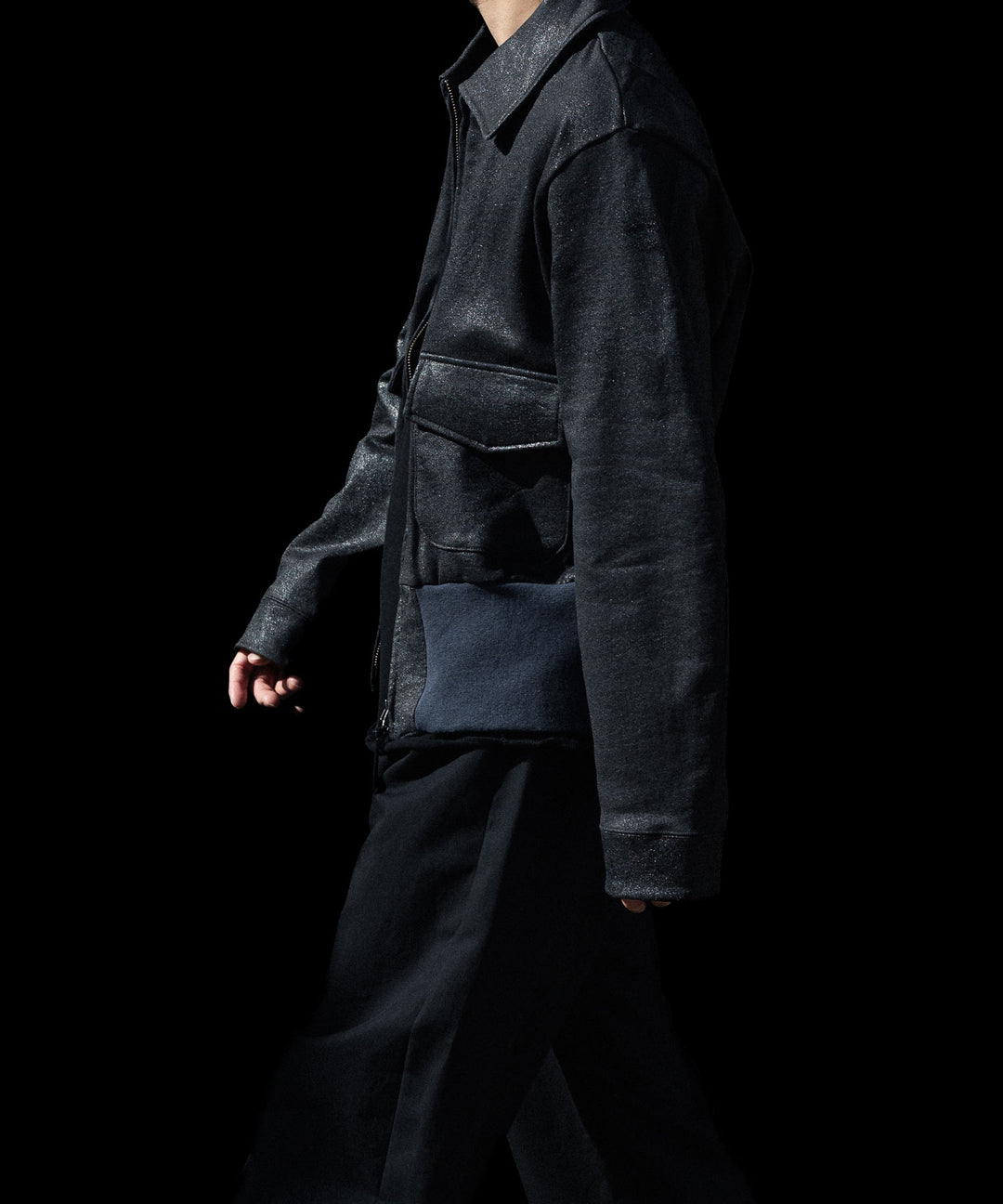 ANTHEM A アンセムエーのCRACK TERRY BLOUSONのBLUE GRAY 公式通販サイトsession福岡セレクトショップ
