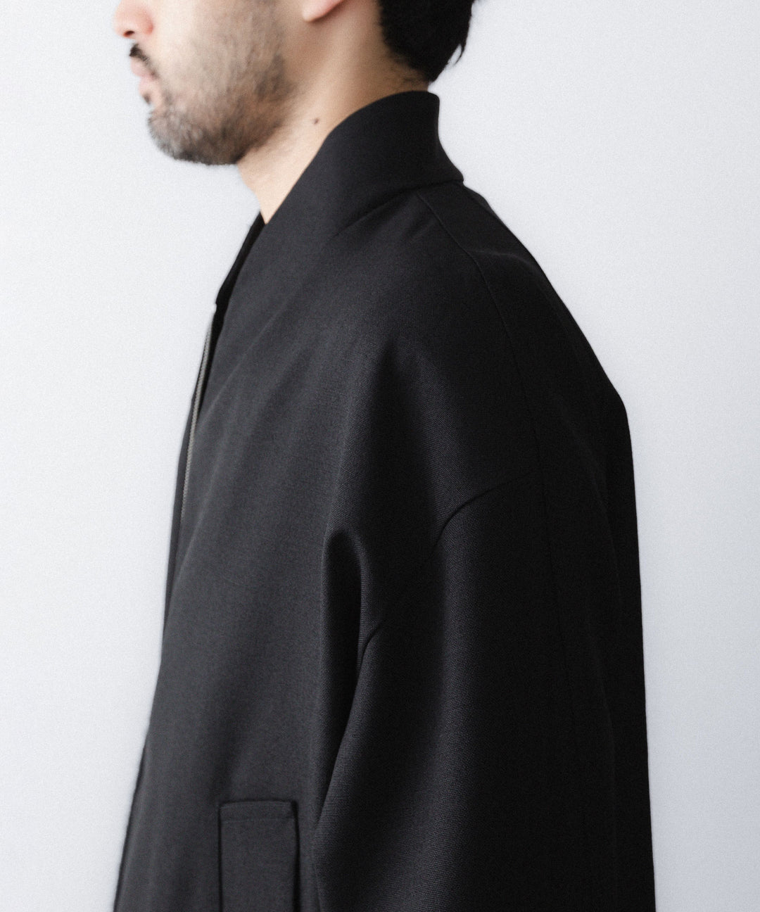 【paratrait】WOOL BLOUSON - BLACK