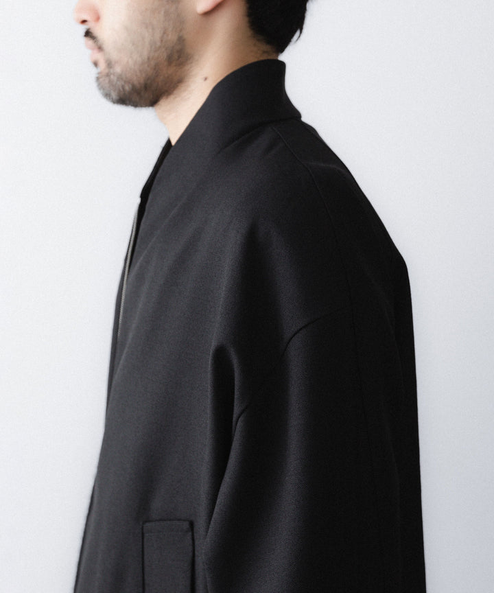【paratrait】WOOL BLOUSON - BLACK