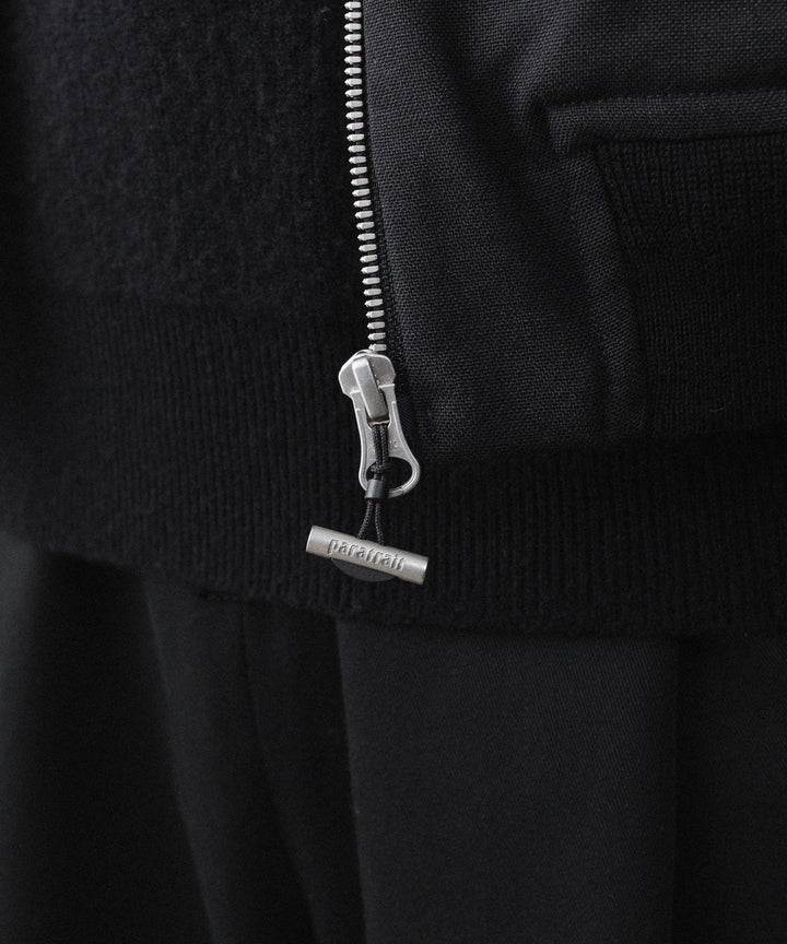 【paratrait】WOOL BLOUSON - BLACK
