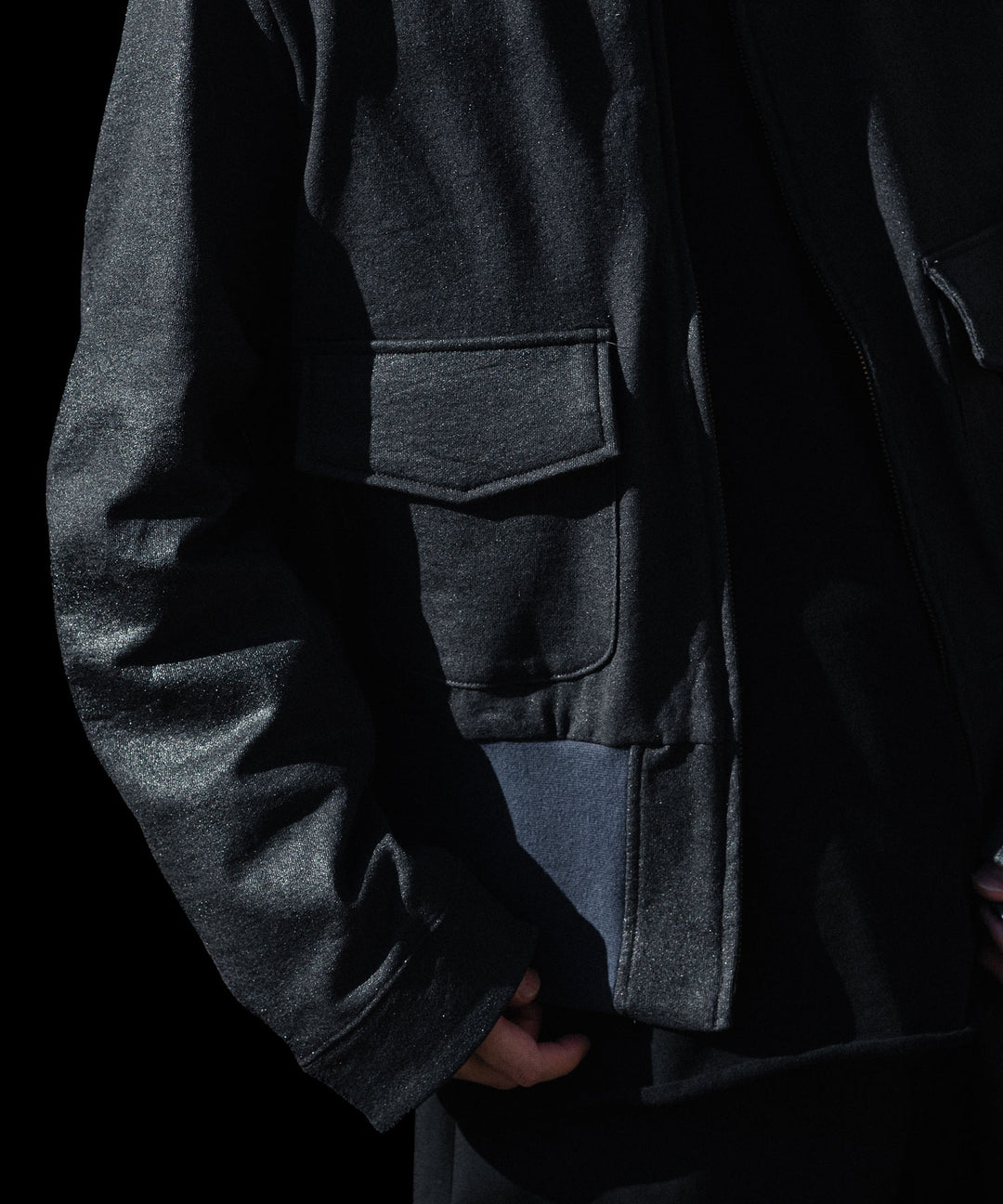 ANTHEM A アンセムエーのCRACK TERRY BLOUSONのBLUE GRAY 公式通販サイトsession福岡セレクトショップ