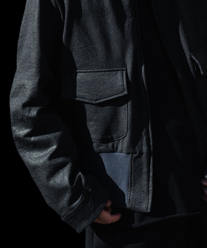 ANTHEM A アンセムエーのCRACK TERRY BLOUSONのBLUE GRAY 公式通販サイトsession福岡セレクトショップ