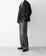 画像をギャラリービューアに読み込む, 【CODA】GREY ACID WASH DUAL EXPOSURE BREAK CUT FLARED JEANS - GREY ACID WASH
