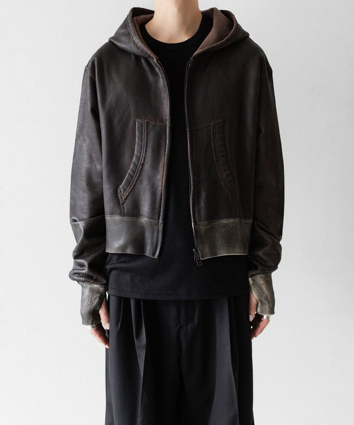 SUBLATIONS サブレーションズのCRACKING COATED PARKAのBROWN BASE 公式通販サイトsession福岡セレクトショップ