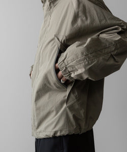 ssstein(シュタイン)の24AWコレクション NYLON TWILL HOODED ZIP UP JACKET - BEIGE 公式通販サイトsession福岡セレクトショップ