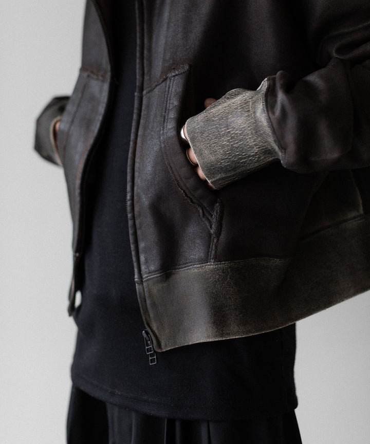 SUBLATIONS サブレーションズのCRACKING COATED PARKAのBROWN BASE 公式通販サイトsession福岡セレクトショップ