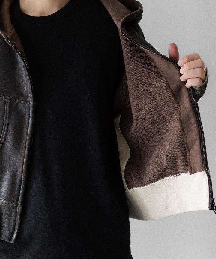 SUBLATIONS サブレーションズのCRACKING COATED PARKAのBROWN BASE 公式通販サイトsession福岡セレクトショップ