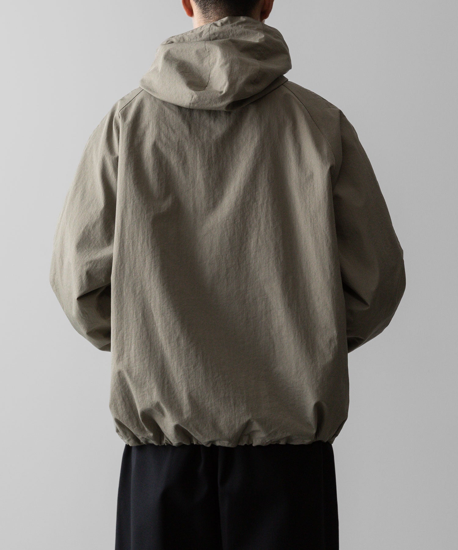 ssstein(シュタイン)の24AWコレクション NYLON TWILL HOODED ZIP UP JACKET - BEIGE 公式通販サイトsession福岡セレクトショップ