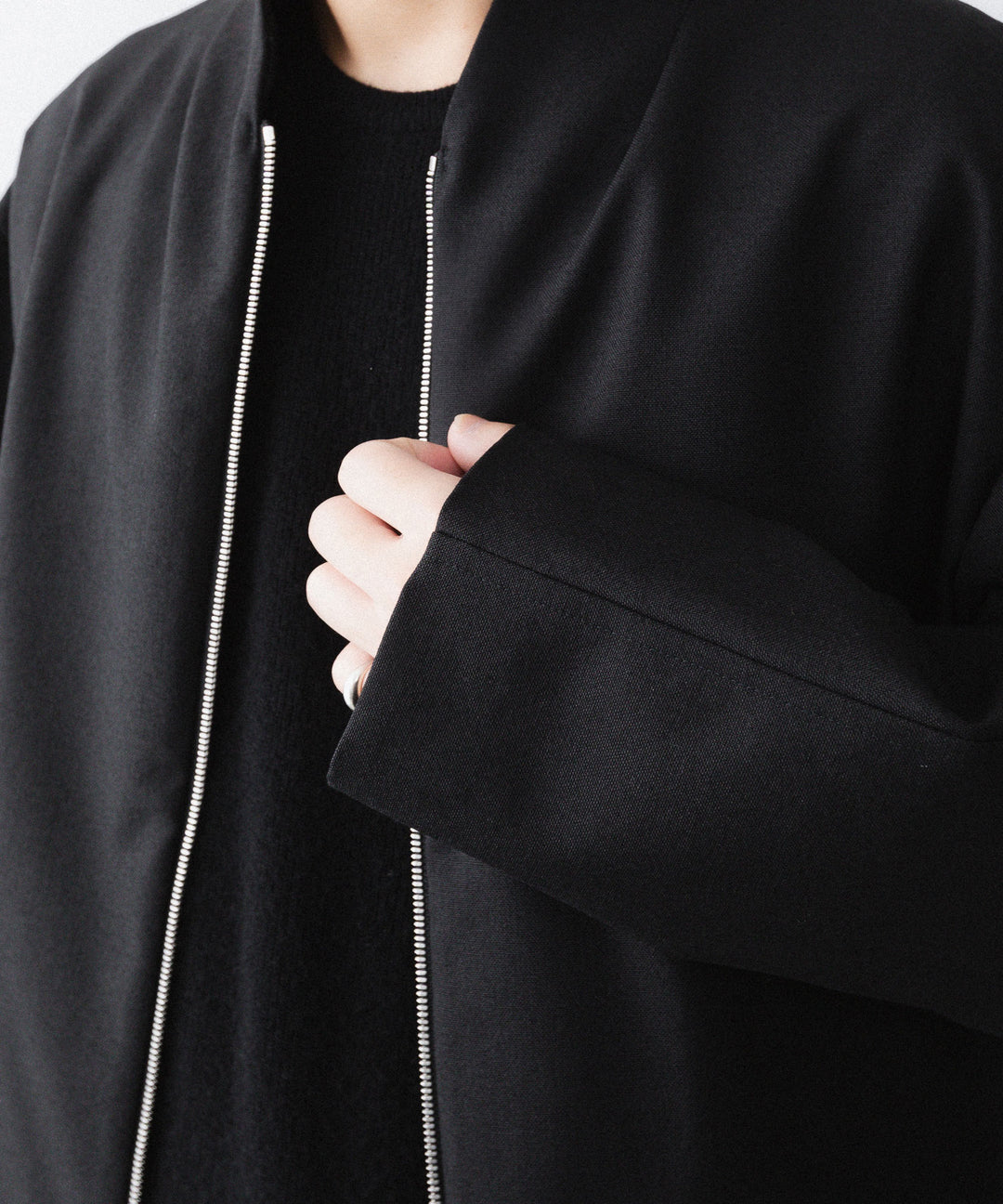 【paratrait】WOOL BLOUSON - BLACK