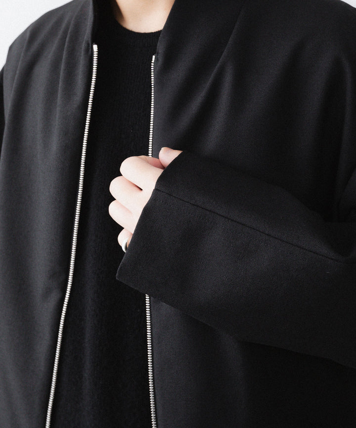 【paratrait】WOOL BLOUSON - BLACK
