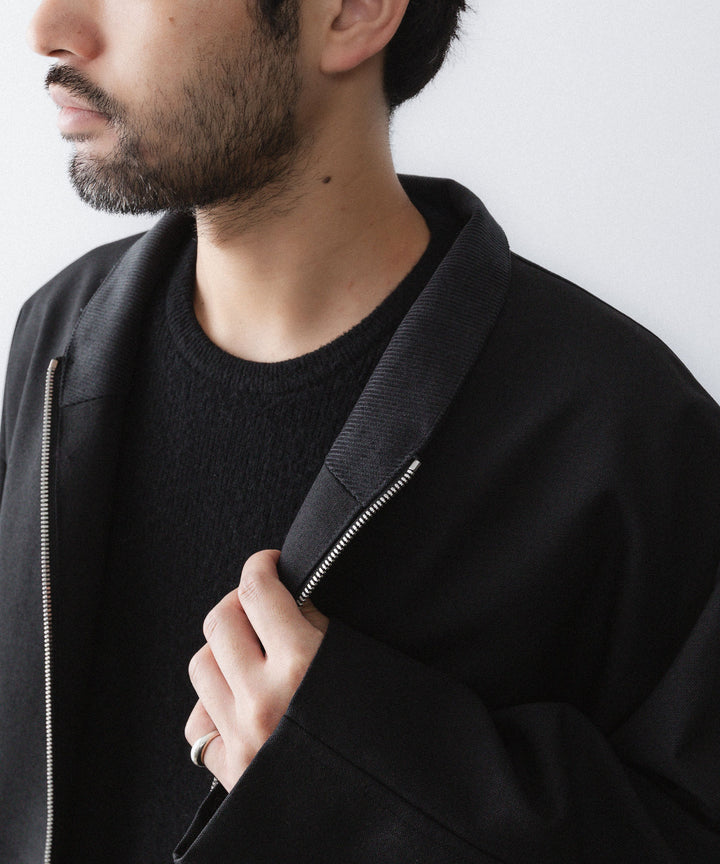 【paratrait】WOOL BLOUSON - BLACK