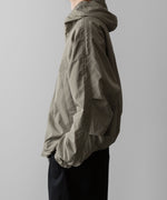 画像をギャラリービューアに読み込む, ssstein(シュタイン)の24AWコレクション NYLON TWILL HOODED ZIP UP JACKET - BEIGE 公式通販サイトsession福岡セレクトショップ
